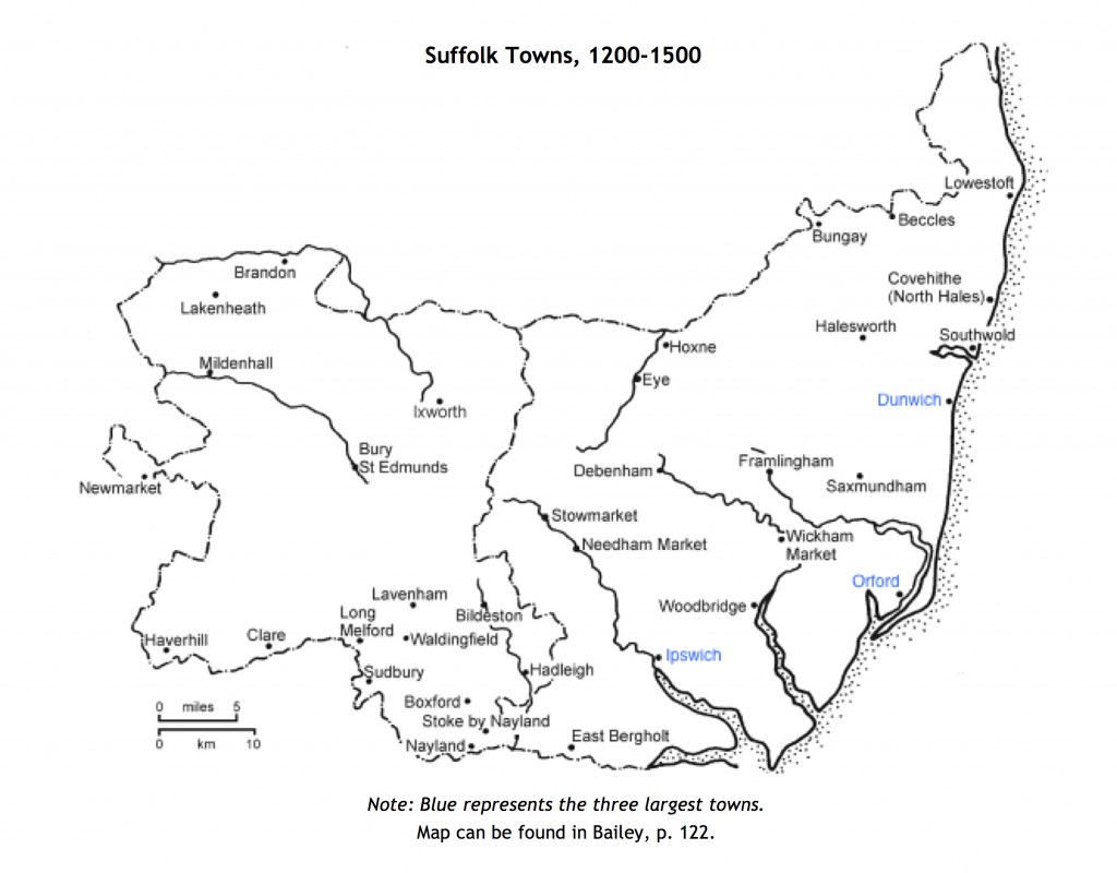1- Suffolk Towns, 1200-1500