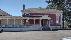 The building that contains the Esquimalt Museum. It is very Royal Navy tropical station.