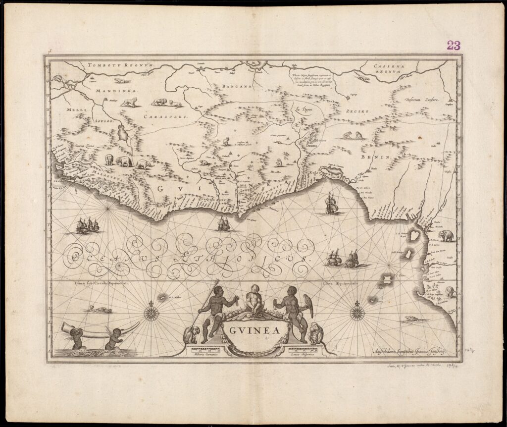 Map of Guinea from 1636