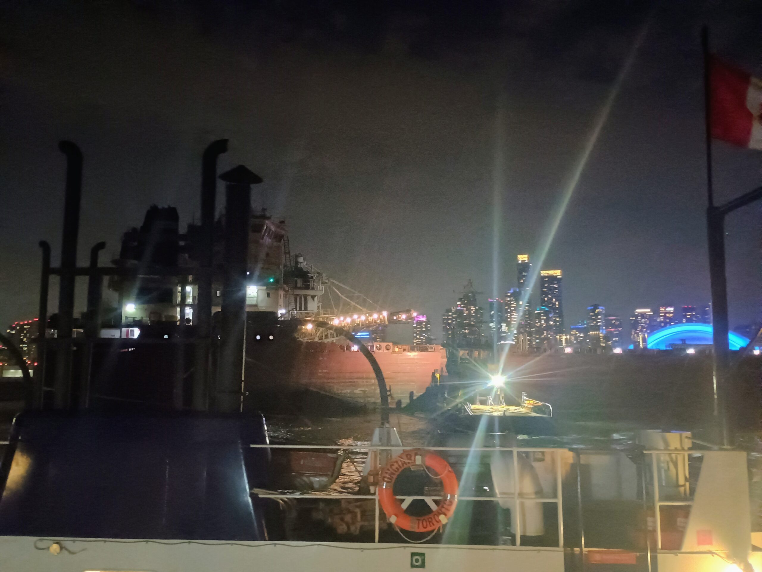 Freighter with Tugboat
