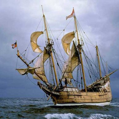 Replica of Dutch exploring ship the Duyfken