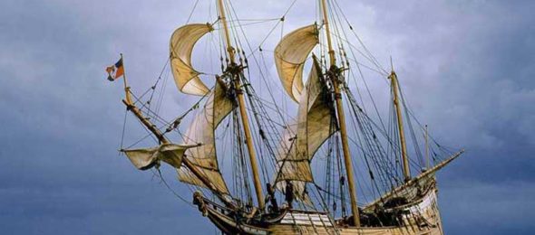 Replica of Dutch exploring ship the Duyfken