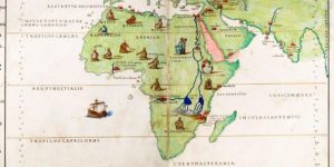 Early modern map of Africa