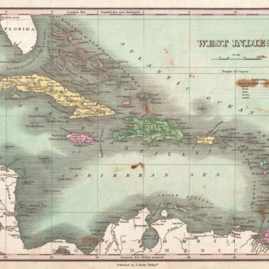 1827 Map of the Caribbean
