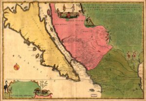 Eighteenth century speculative map of California