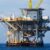 Offshore oil platform in the ocean